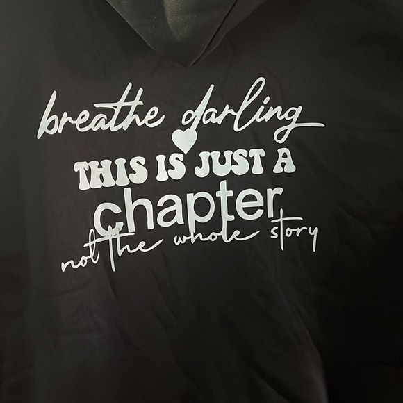 Oversized graphic print hoodie sweatshirt Breathe Darling - Picture 3 of 3